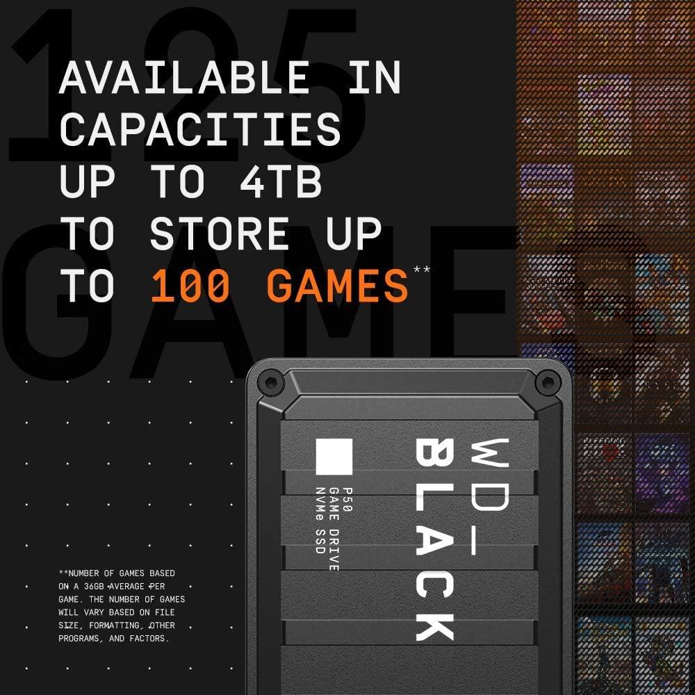 WD_Black 5TB P10 Game Drive, Portable External Hard Drive HDD, Compatible with Playstation, Xbox, PC, & Mac - WDBA3A0050BBK-WESN - JOY2ESpree