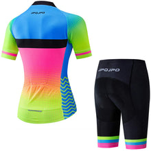 
                        
                          Muat gambar ke penampil Galeri, Women's Cycling Clothing Short Sleeve Bike Jersey Sets Bib Shorts Summer Cycling Sets Reflective
                        
                      