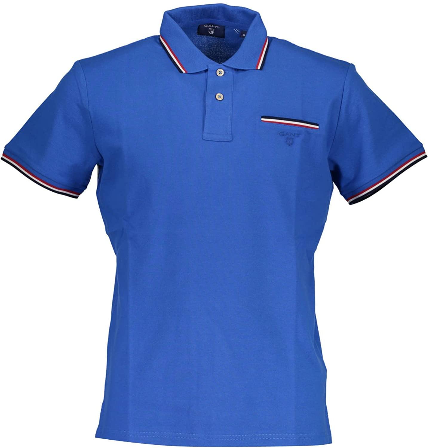 GANT Men's 3 Color Tipping Pique Short Sleeve Rugger (252161) - JOY2ESpree