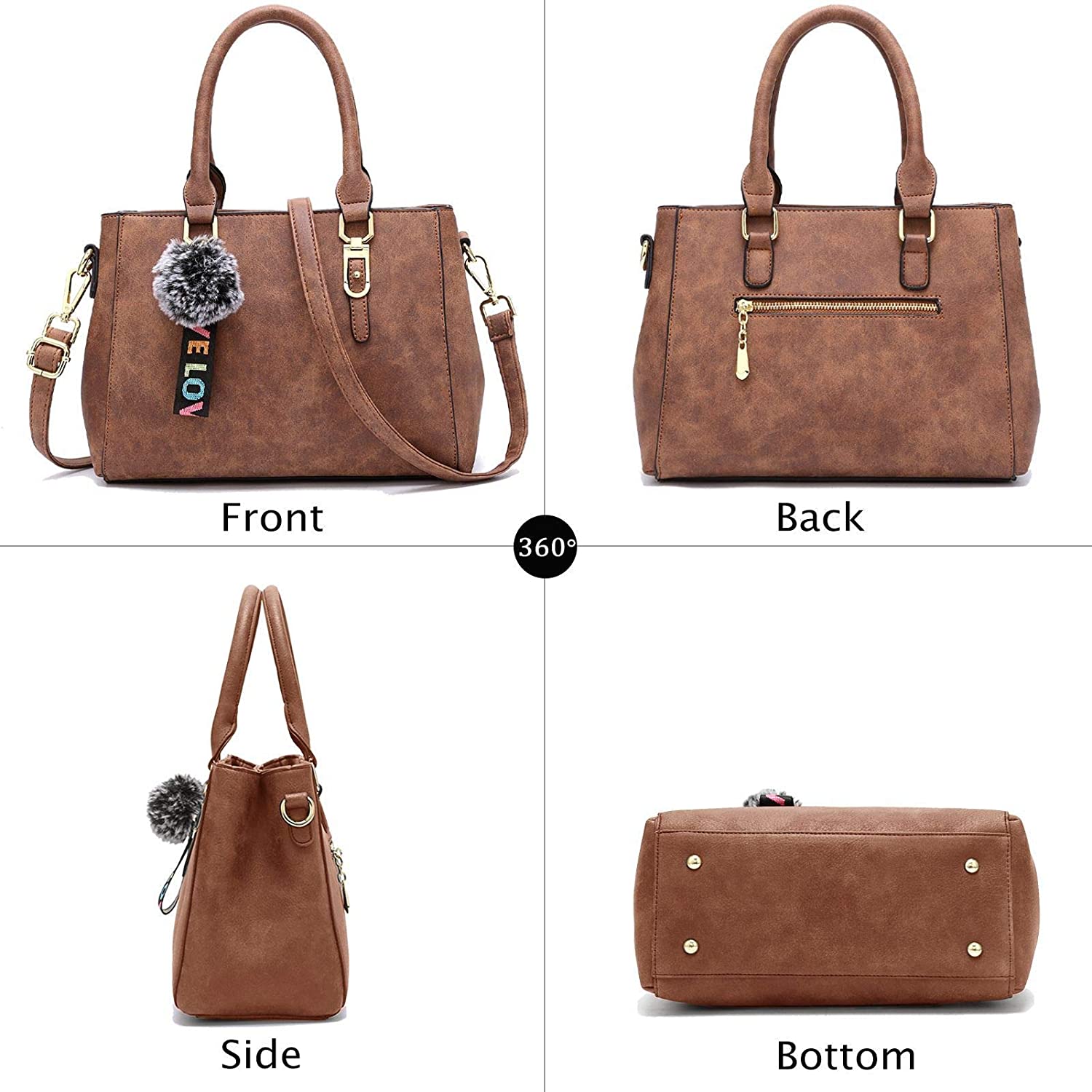 YNIQUE Satchel Purses and Handbags for Women Shoulder Tote Bags