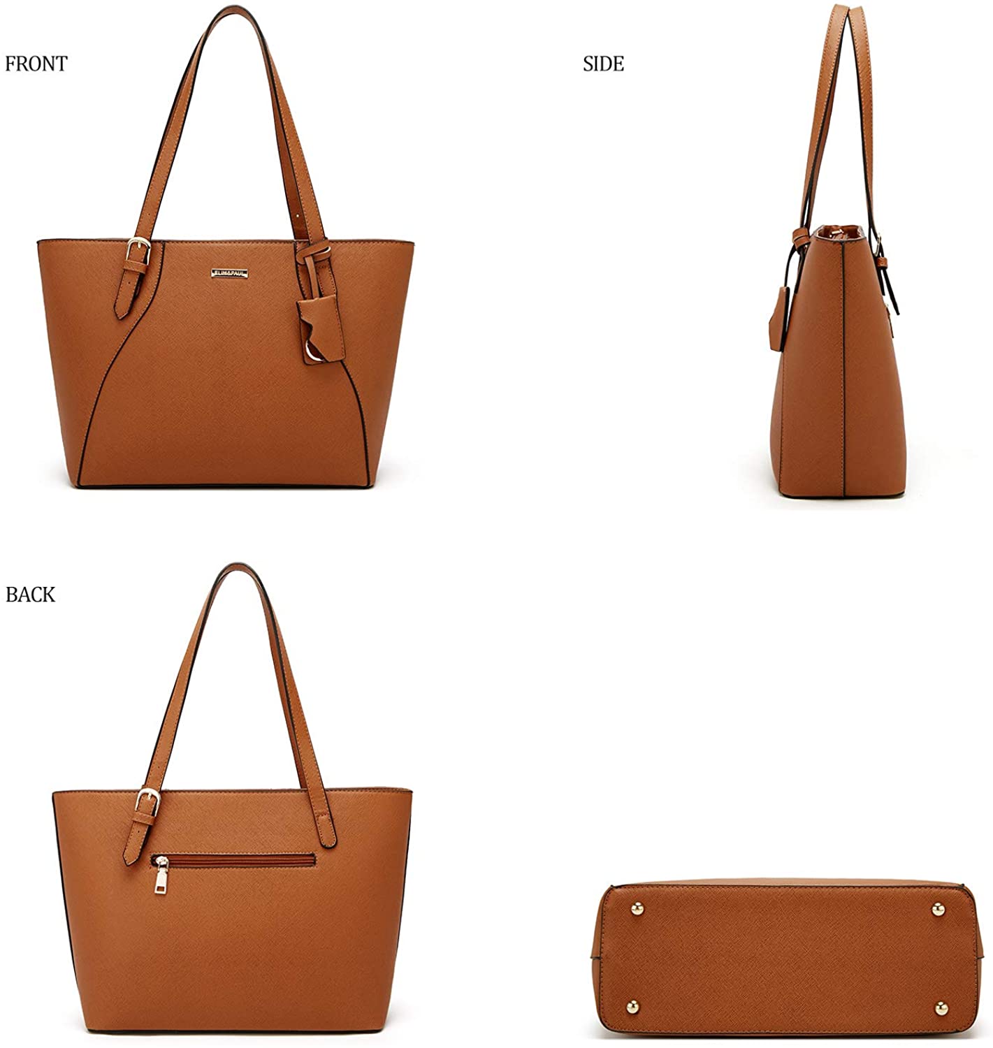 Women Fashion Handbags Wallet Tote Bag Shoulder Bag Top Handle Satchel Purse Set 4pcs