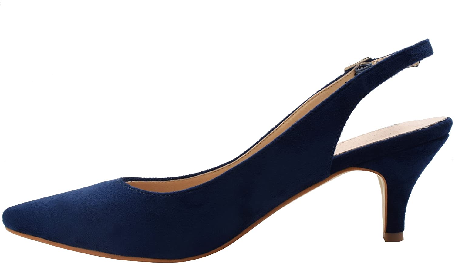 Greatonu Womens Slingback Dress Pump