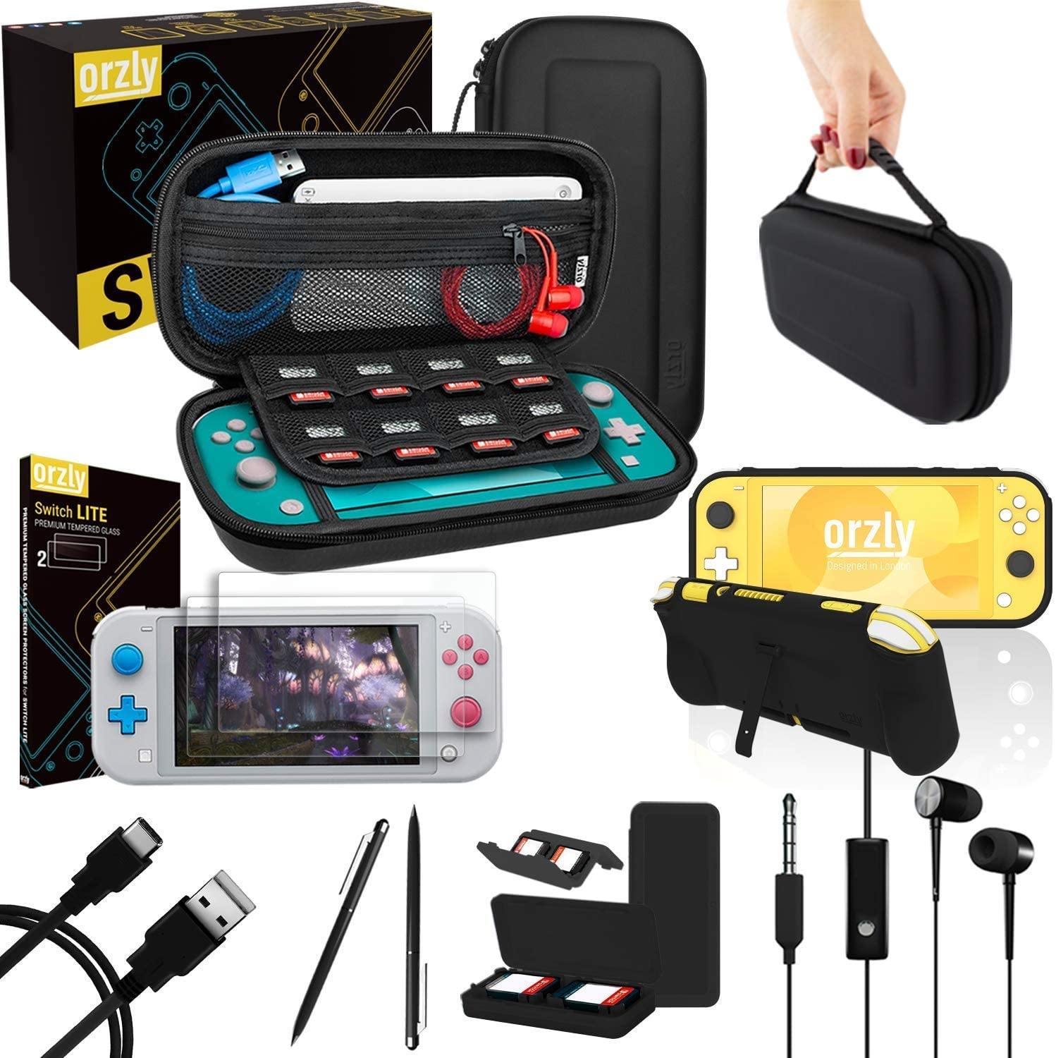 Orzly Accessories Bundle Compatible for use with Nintendo Switch Lite - JOY2ESpree