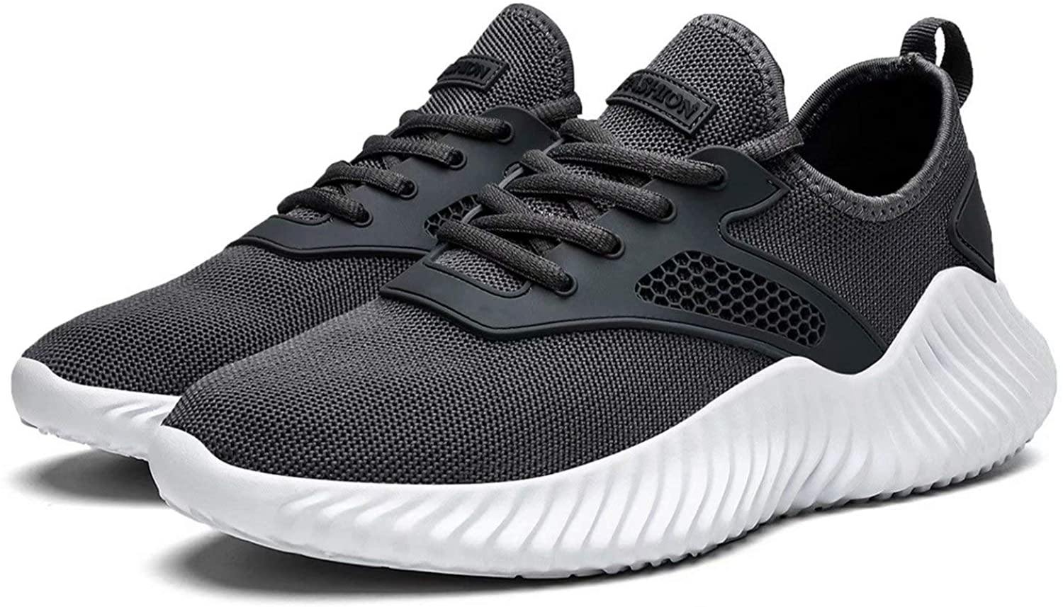 KEEZMZ Men's Running Shoes Fashion Breathable Sneakers Mesh Soft Sole Casual Athletic Lightweight