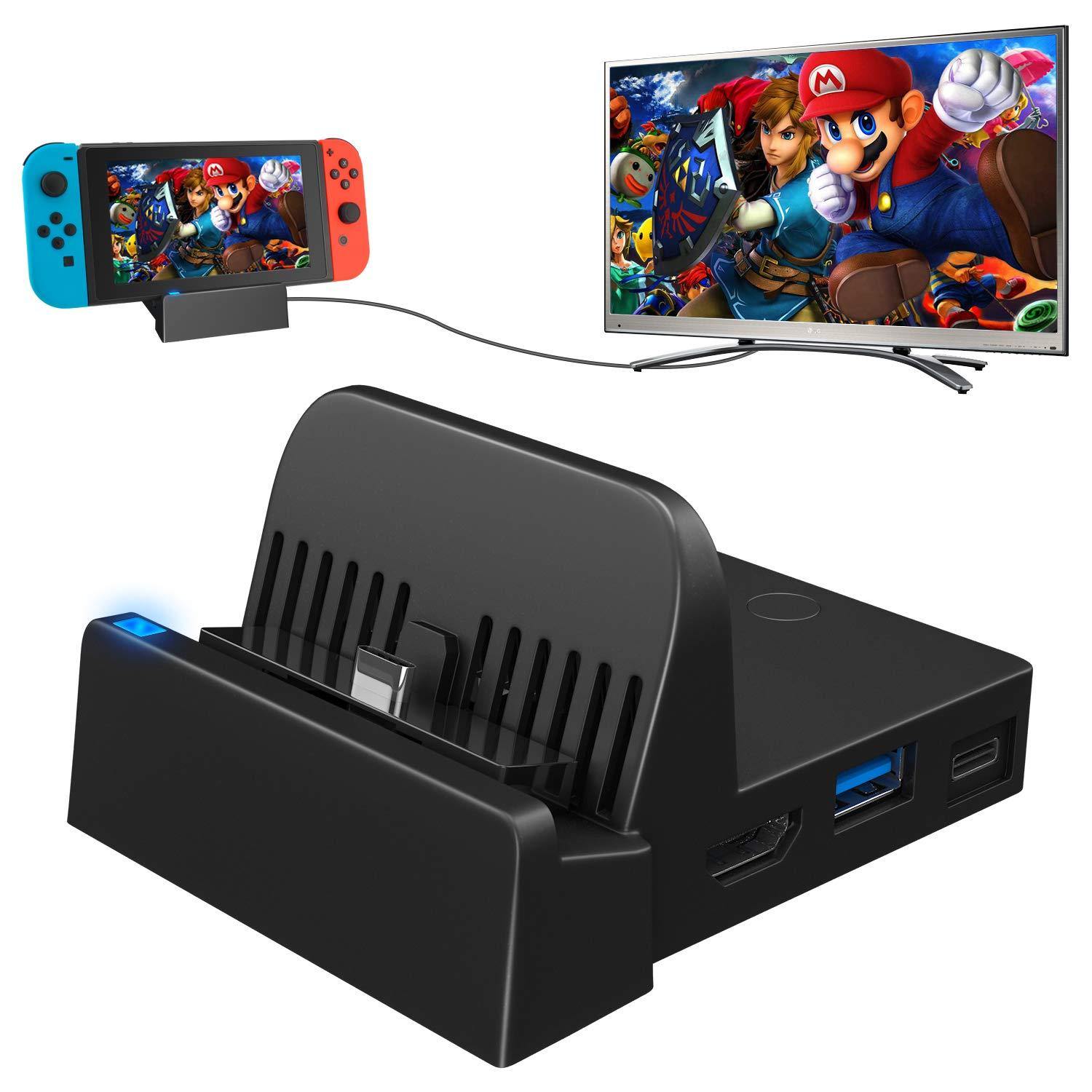 Dock for Nintendo Switch, Switch Charging Dock 4K HDMI TV Adapter Switch Docking Station Charger - JOY2ESpree