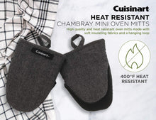 
                        
                          Muat gambar ke penampil Galeri, Cuisinart Chambray Neoprene Mini Oven Mitts, 2 Pack – Heat Resistant to 400 F . - JOY2ESpree
                        
                      