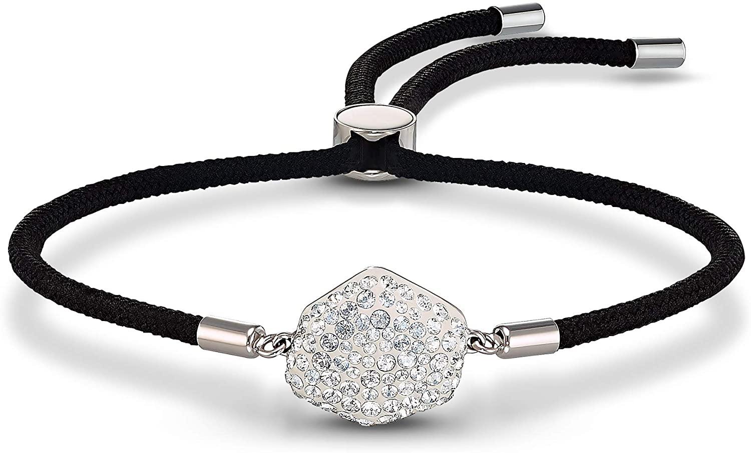 SWAROVSKI Women's Power Collection Elements Black Cord Band Crystal Bracelet Collection - JOY2ESpree