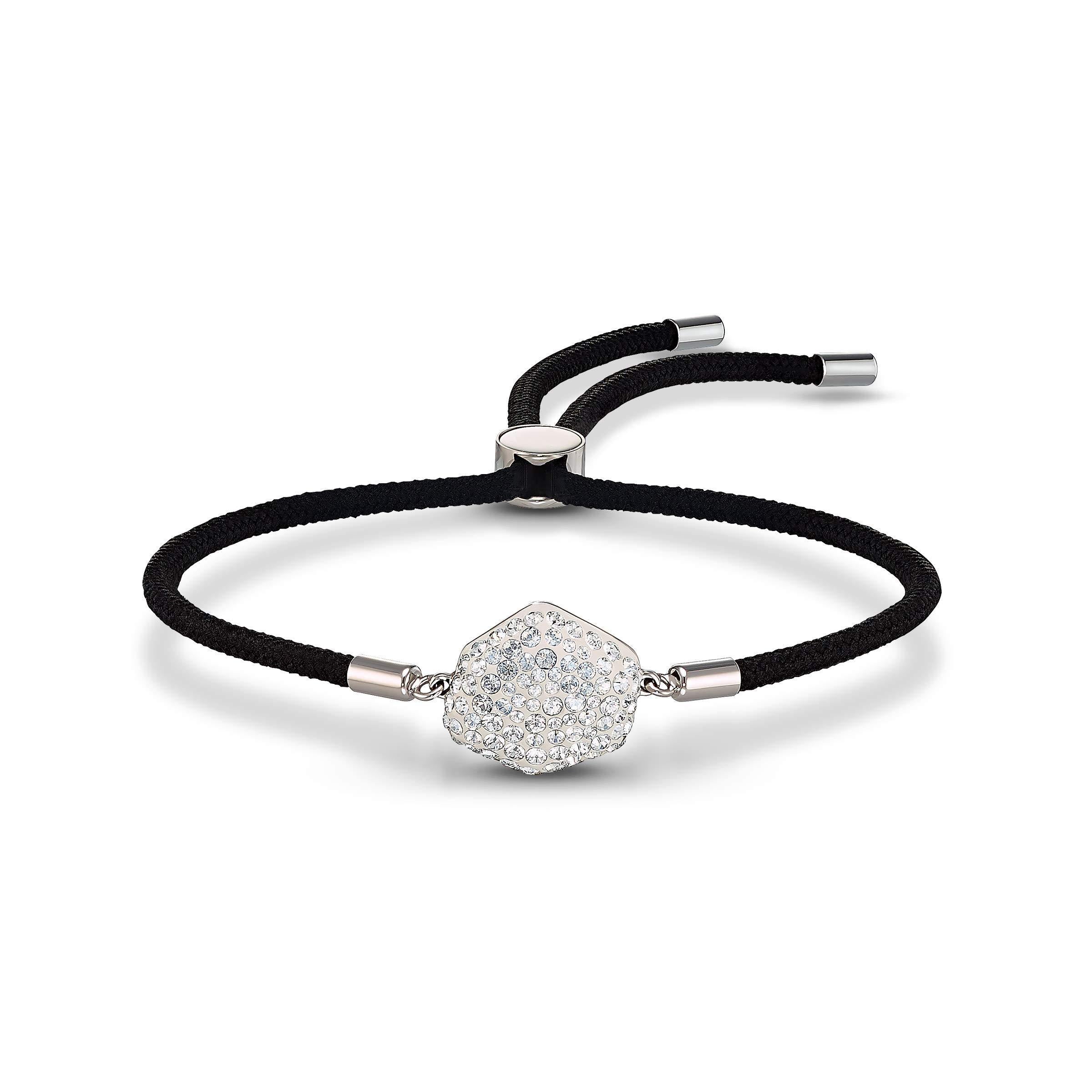 SWAROVSKI Women's Power Collection Elements Black Cord Band Crystal Bracelet Collection - JOY2ESpree