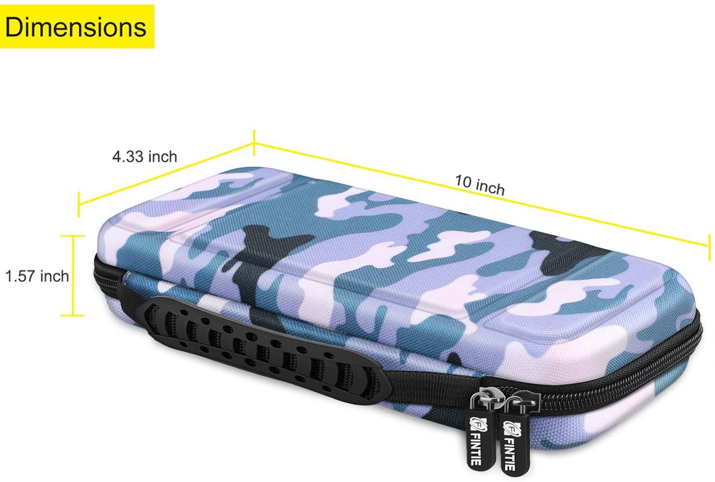 Fintie Carry Case for Nintendo Switch - [Shockproof] Hard Shell Protective Cover Travel Bag w/10 Game Card Slots - JOY2ESpree