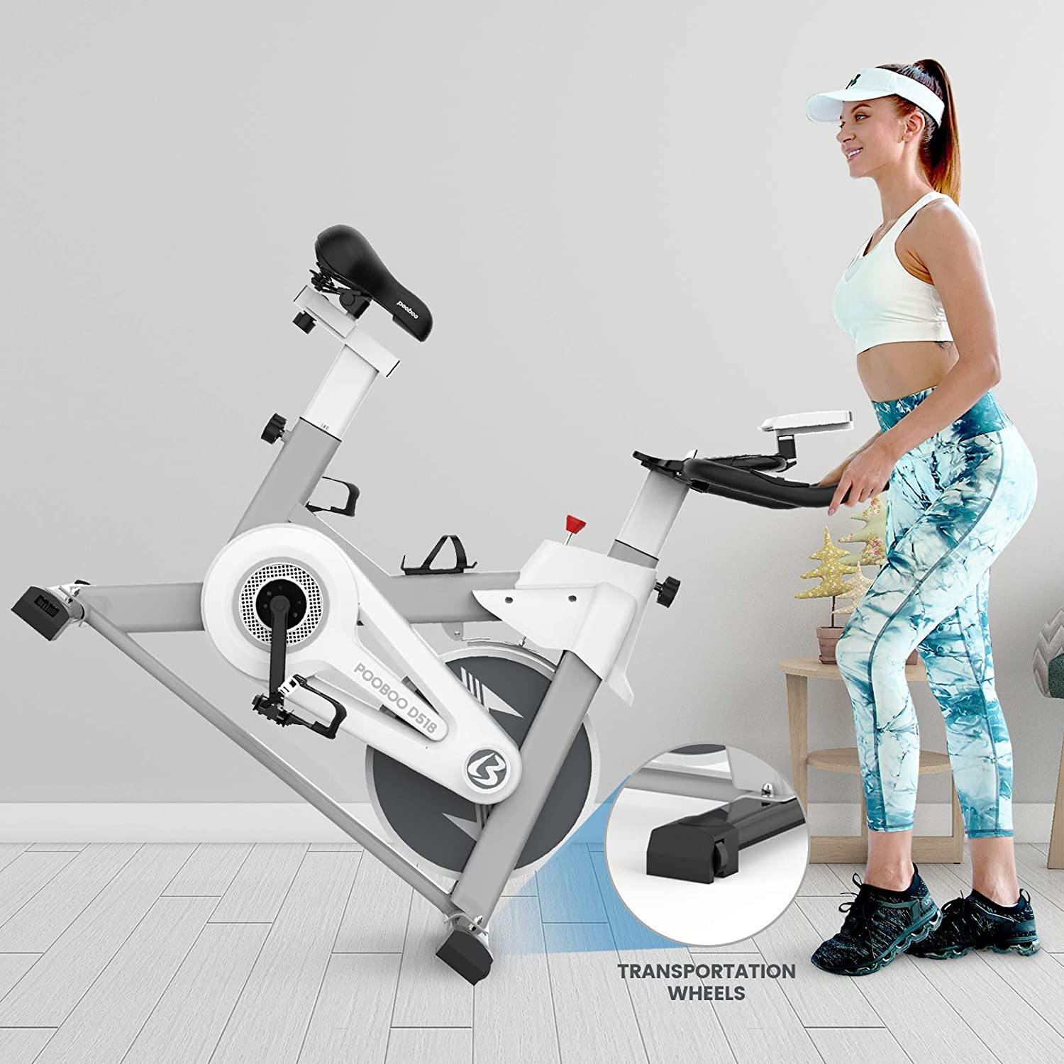 pooboo Indoor Cycling Bike with Magnetic Resistance Exercise Bikes Stationary - JOY2ESpree