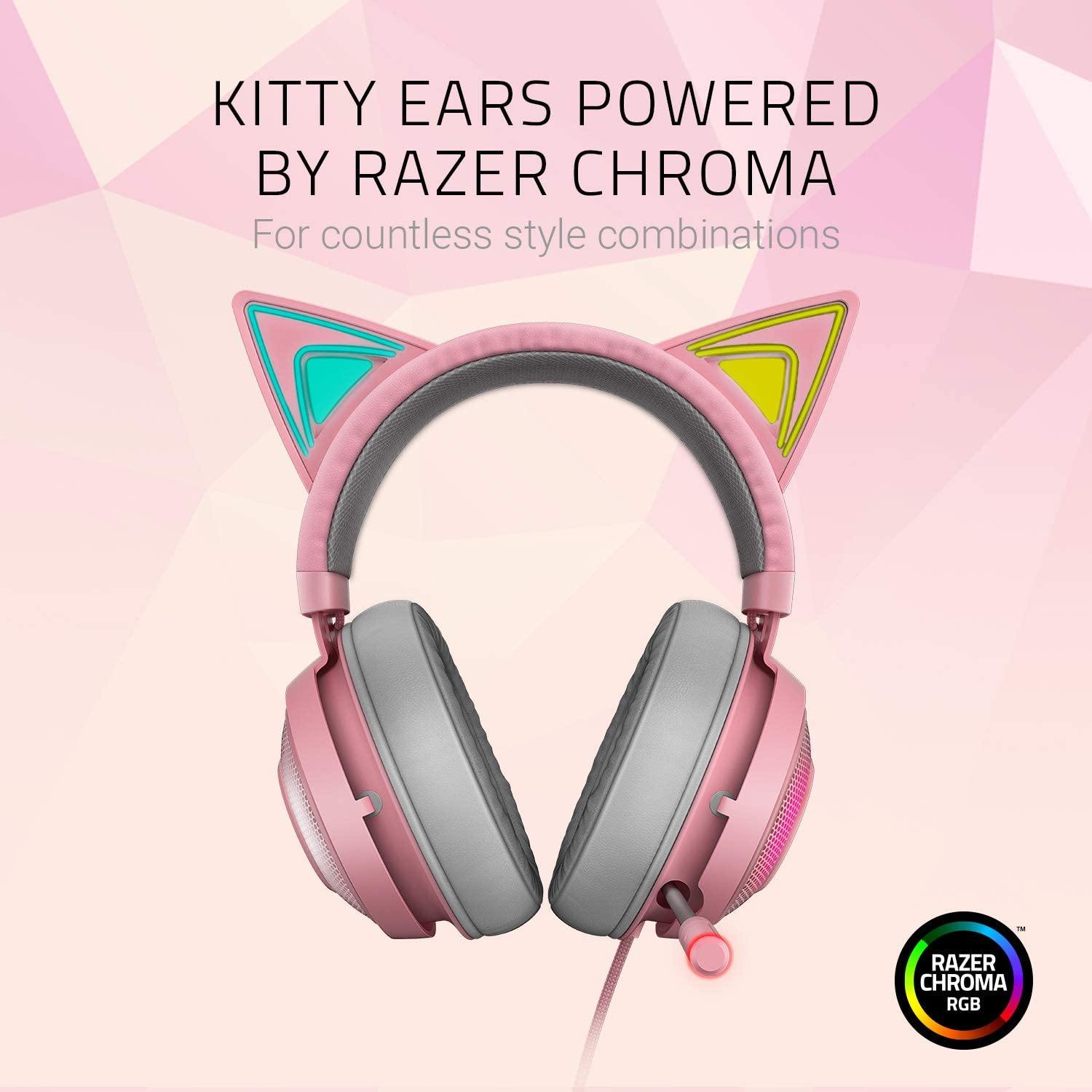 Razer Kraken Gaming Headset: Lightweight Aluminum Frame, Retractable Noise Isolating Microphone - JOY2ESpree