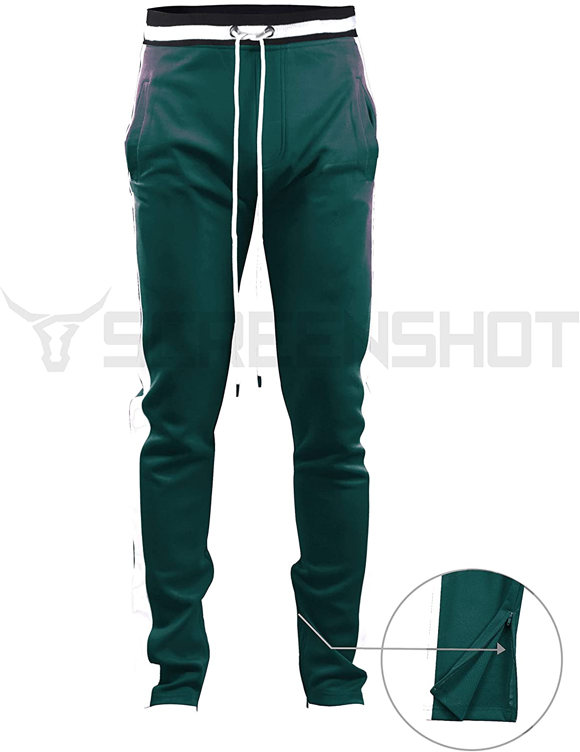 Screenshotbrand Mens Hip Hop Premium Slim Fit Track Pants