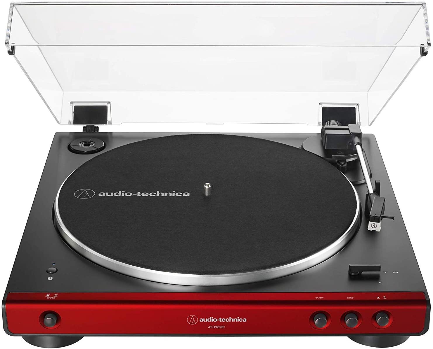 Audio-Technica AT-LP60XBT-BK Fully Automatic Wireless Belt-Drive Turntable (Black) (ATLP60XBTBK) - JOY2ESpree