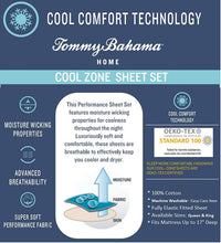 
                        
                          Load image into Gallery viewer, Tommy Bahama Cool Zone Sheet Set, Queen, White
                        
                      