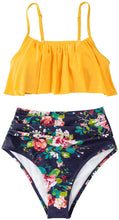 
                        
                          Muat gambar ke penampil Galeri, CUPSHE Women's High Waisted Falbala Bikini Set
                        
                      