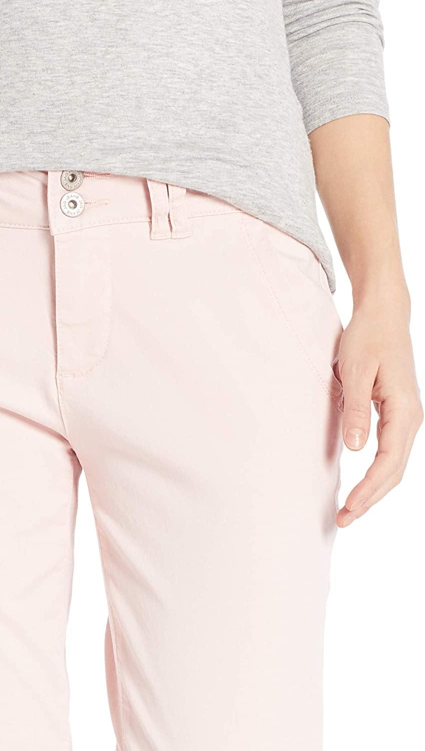 Jag Jeans Women's Petite Flora Chino Crop with Embroidery