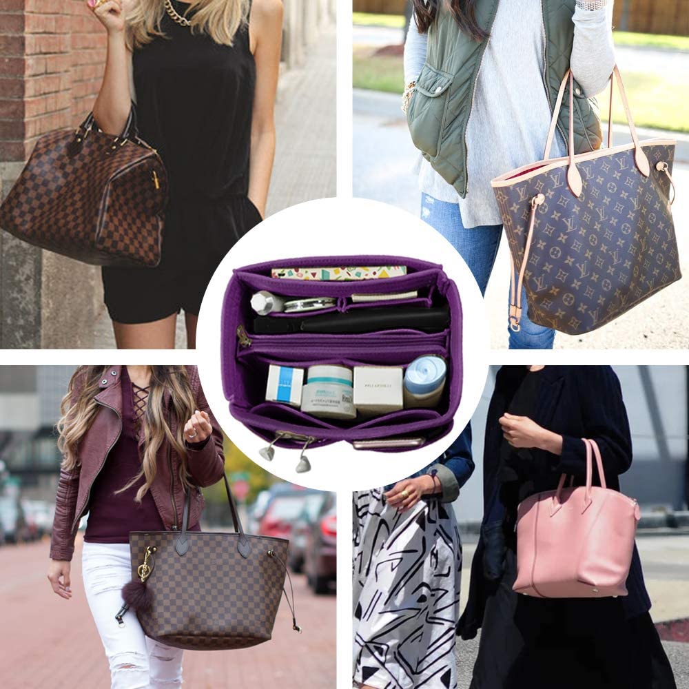 Purse Organizer Insert, Handbag & Tote Organizer, Bag in Bag, Perfect for Speedy Neverfull and More