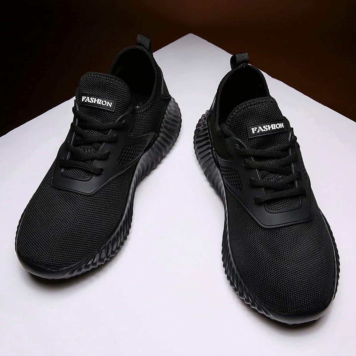 KEEZMZ Men's Running Shoes Fashion Breathable Sneakers Mesh Soft Sole Casual Athletic Lightweight