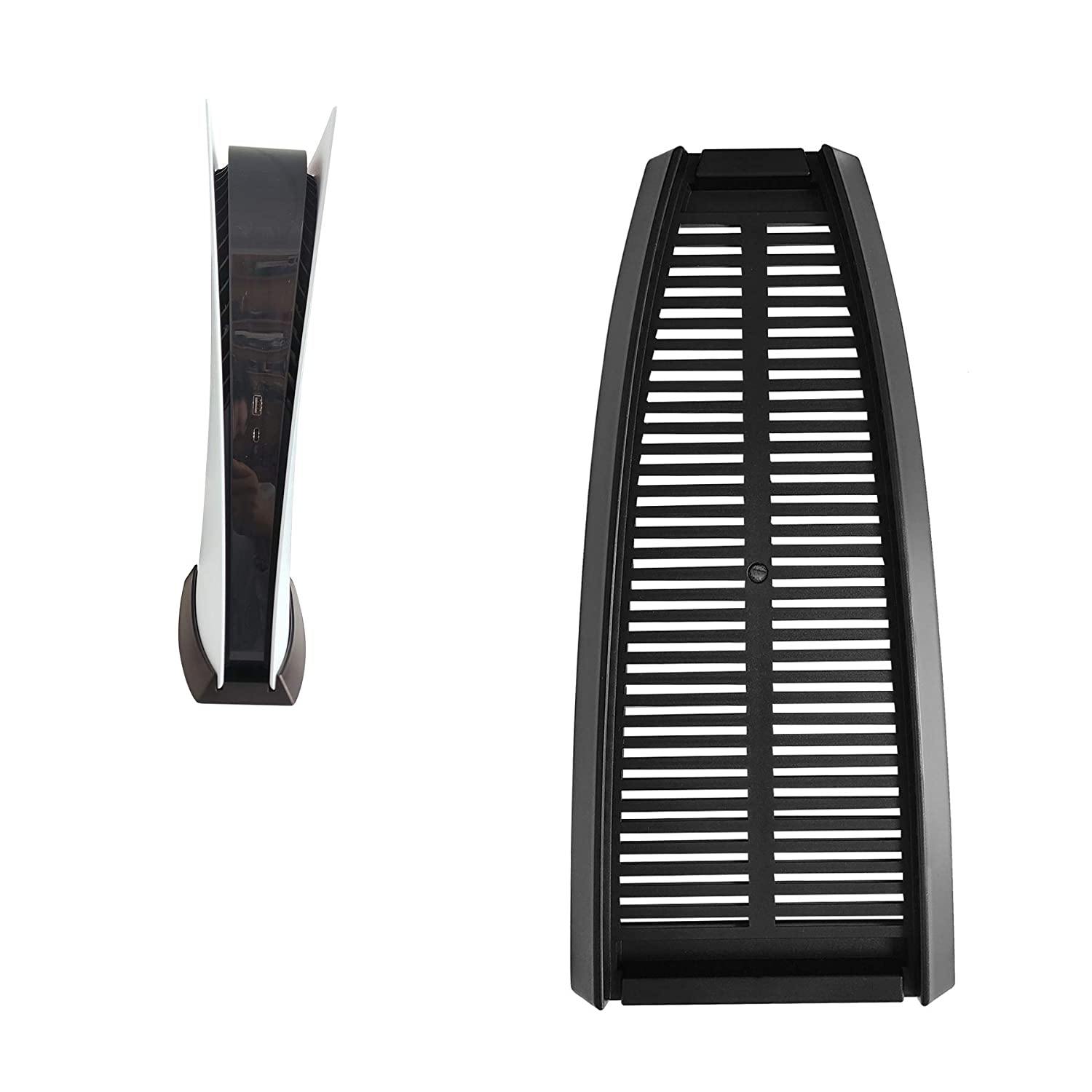 Vertical Stand Holder for PS5 Digital Edition, Stand Cooler for Sony Playstation 5 DE Console with Built-in Air Vents and Non-Slip Feet - JOY2ESpree