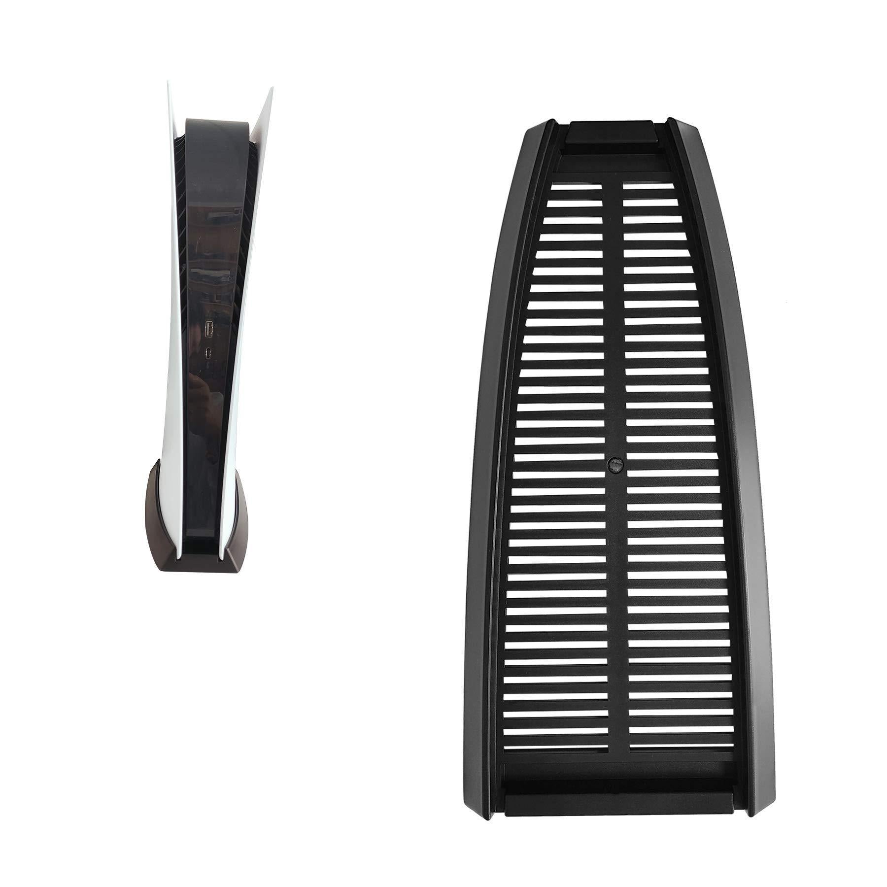 Vertical Stand Holder for PS5 Digital Edition, Stand Cooler for Sony Playstation 5 DE Console with Built-in Air Vents and Non-Slip Feet - JOY2ESpree