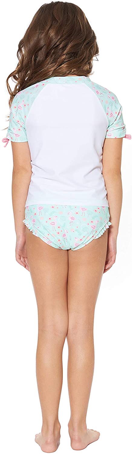 Tommy Bahama Girls' 2-Piece Rashguard and Swim Bottoms Set