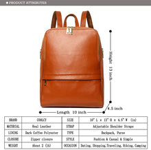 
                        
                          画像をギャラリービューアに読み込む, Coolcy Hot Style Women Real Genuine Leather Backpack Fashion Bag
                        
                      