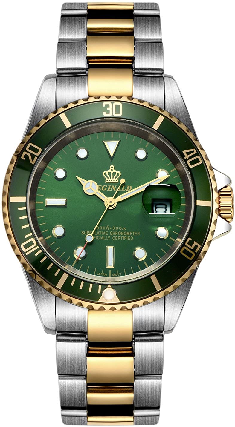 Mens Luxury Watches Ceramic Bezel Sapphire Glass Luminous Quartz Silver Gold Two Tone Stainless Steel Watch