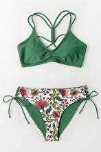 
                        
                          Load image into Gallery viewer, CUPSHE Women's Back Braided Straps Reversible Bottom Strappy Lace Up Bikini Sets
                        
                      