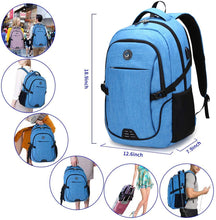 
                        
                          將圖片載入圖庫檢視器 SHRRADOO Durable Anti Theft Laptop Backpack Travel Backpacks Bookbag
                        
                      