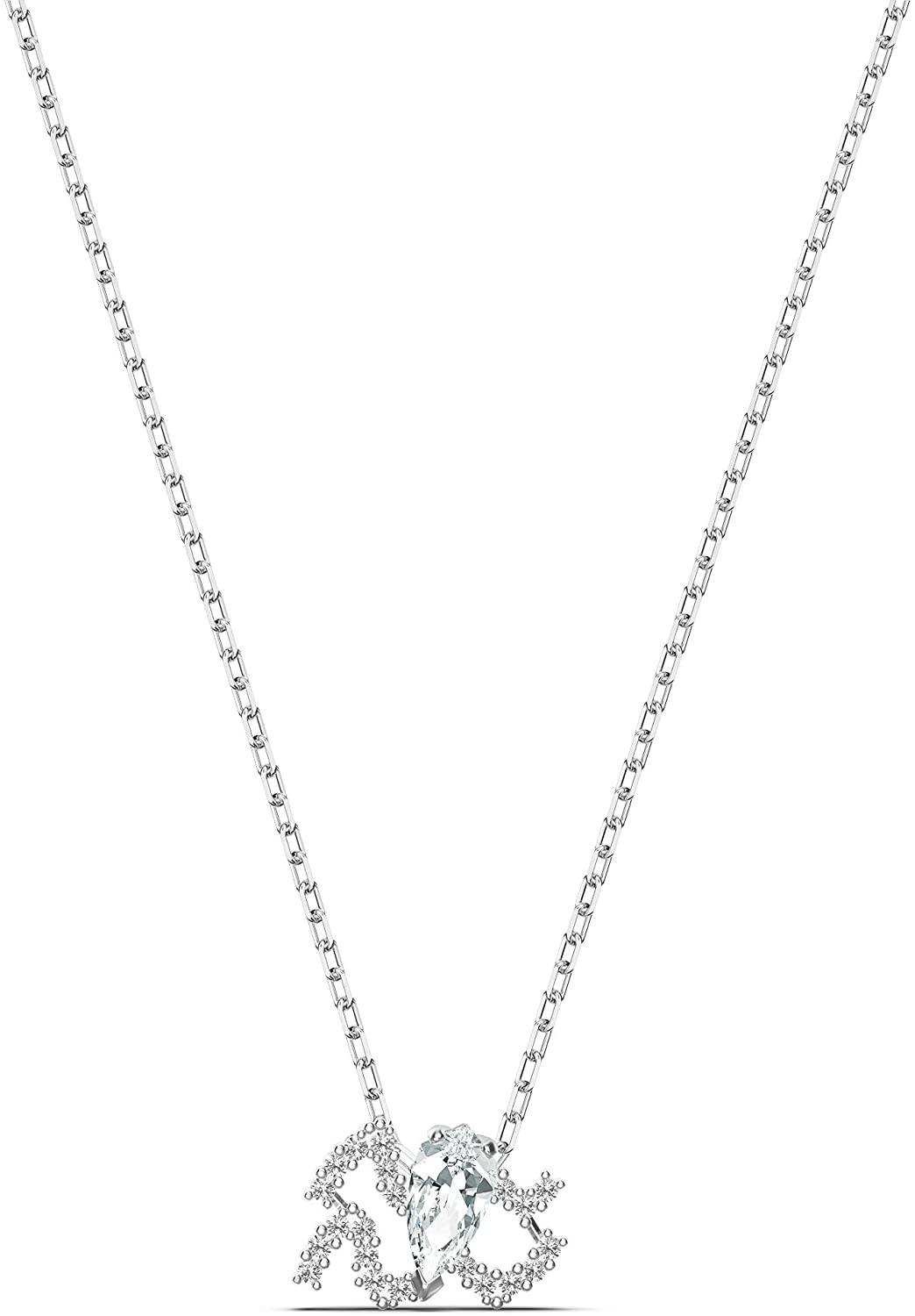 SWAROVSKI Women's All Zodiac Symbols Crystal Pendant, Mixed Metal Finish, Clear White Crystal Necklace Jewelry Collection - JOY2ESpree