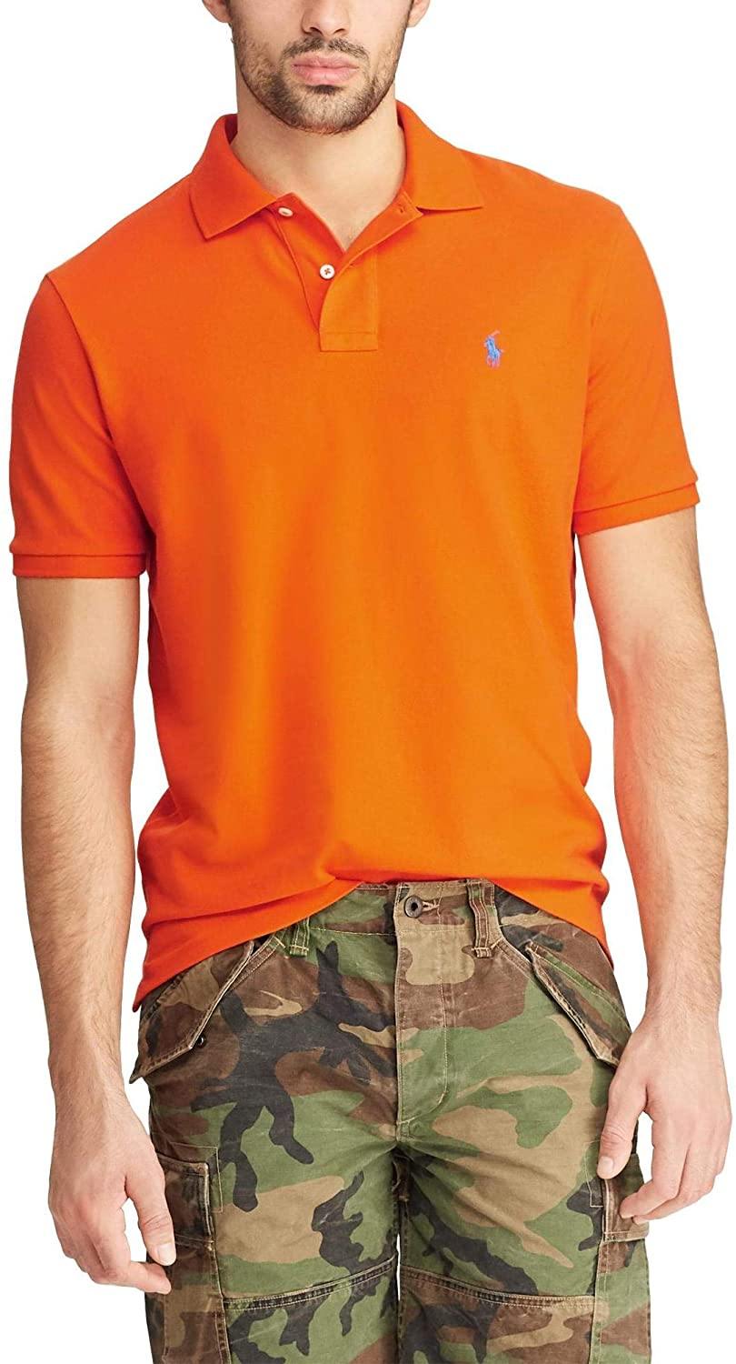 Polo RL Men's Custom Slim Fit Mesh Pony Shirt