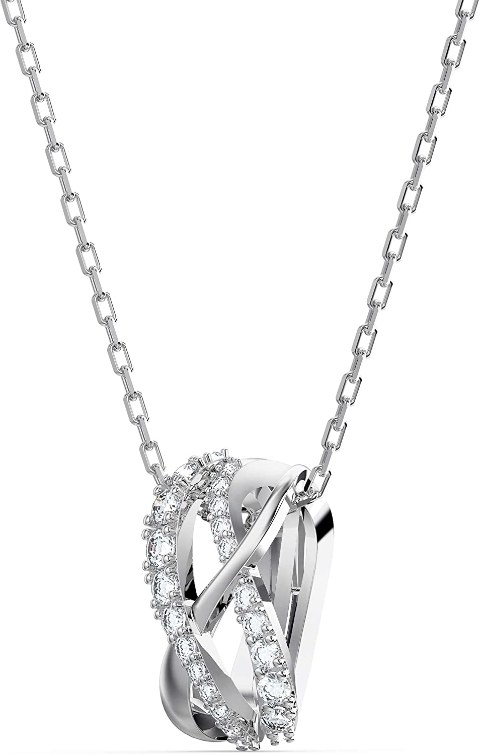 Swarovski Women's Twist Row Necklace Collection, Blue Crystals, Purple Crystals, Clear Crystals - JOY2ESpree