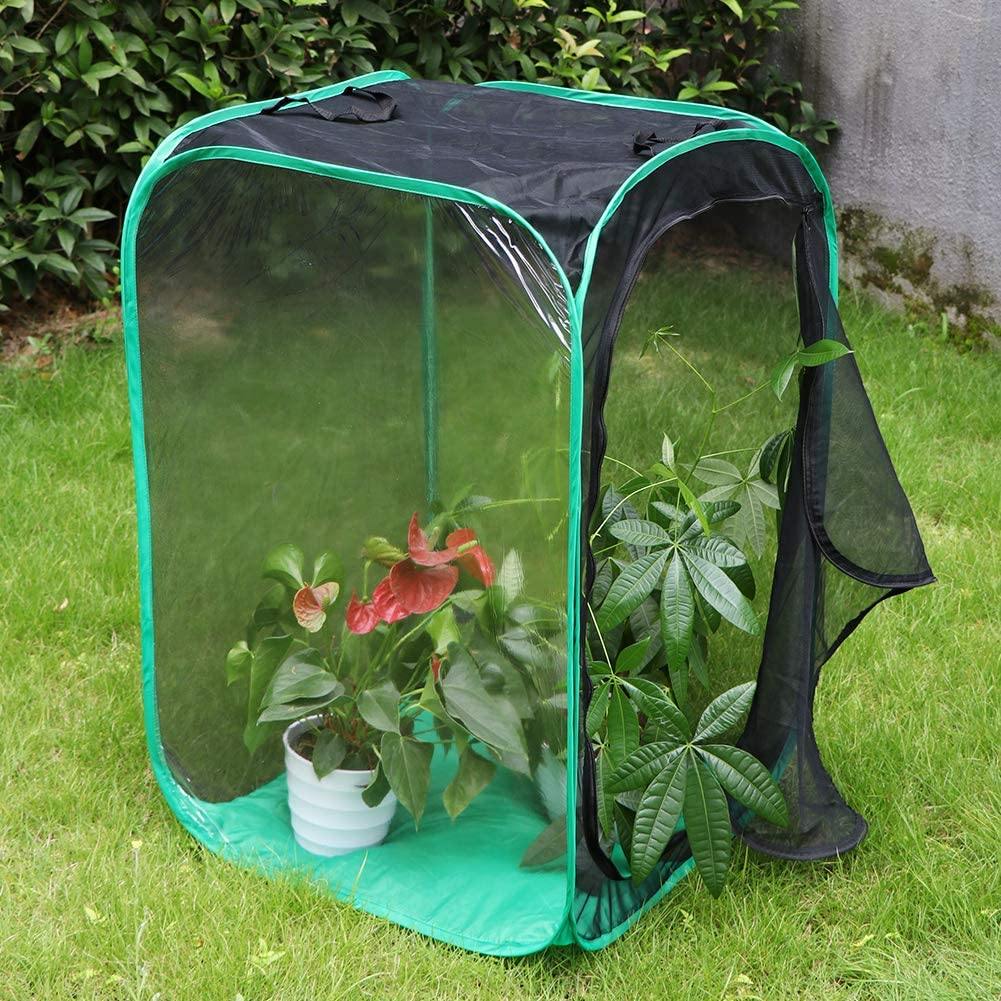 RESTCLOUD 36" Large Monarch Butterfly Habitat, Giant Collapsible Insect Mesh Cage Terrarium Pop-up 24 x 24 x 36 Inches - JOY2ESpree