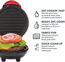 
                        
                          Cargar imagen en el visor de la galería, Dash Mini Maker Portable Grill Machine + Panini Press for Gourmet Burgers - JOY2ESpree
                        
                      