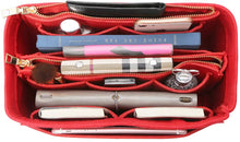 
                        
                          画像をギャラリービューアに読み込む, APSOONSELL Felt Purse Organizer Insert with Card Case, Tote Handbag Organizer Bag Insert with Zipper
                        
                      
