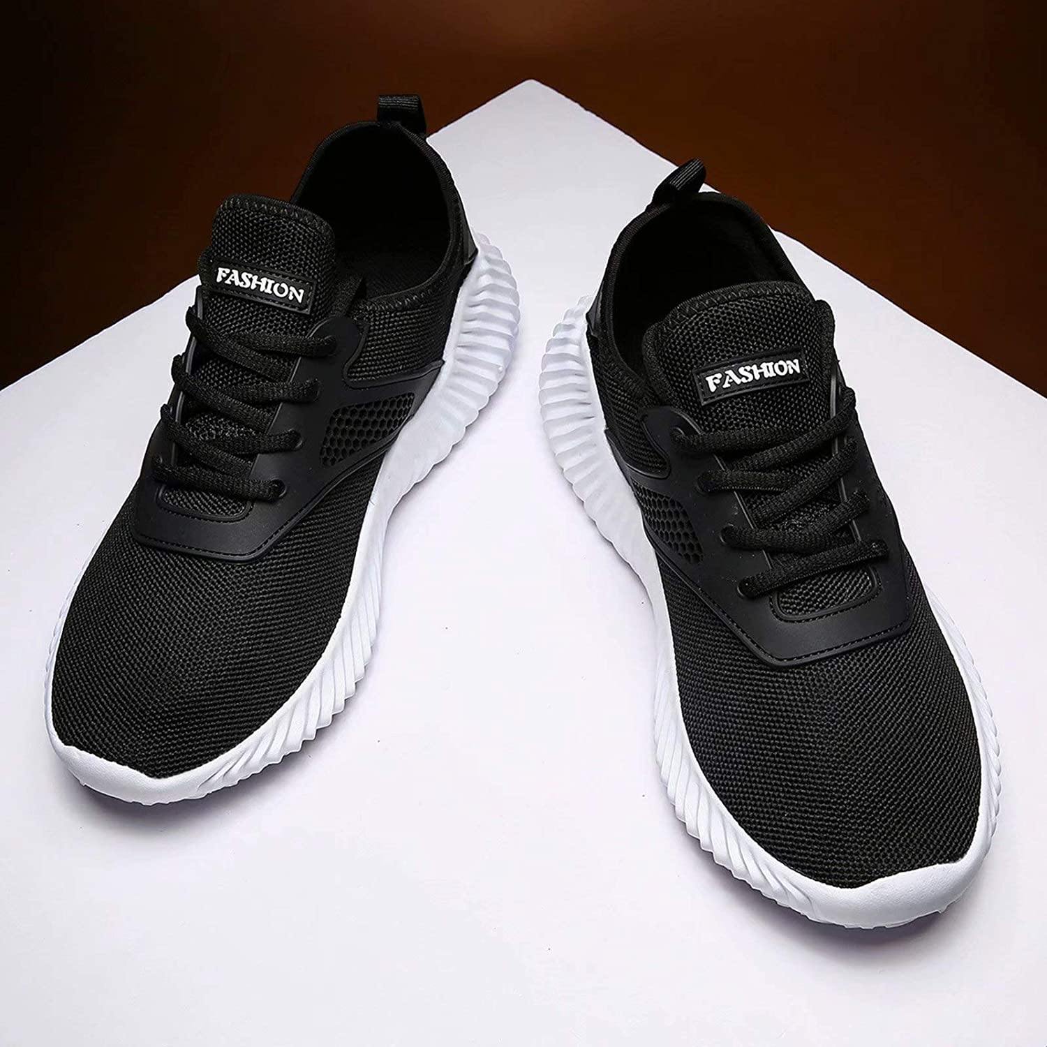 KEEZMZ Men's Running Shoes Fashion Breathable Sneakers Mesh Soft Sole Casual Athletic Lightweight