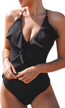 
                        
                          Muat gambar ke penampil Galeri, CUPSHE Women's One Piece Swimsuit Ruffle Wrap Textured Beach Swimwear Bathing Suits
                        
                      