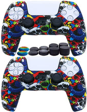
                        
                          画像をギャラリービューアに読み込む, 2pcs PS5 Controller Skin Silicone Soft Case for Sony Playstation 5 Cover Slim Shell Gel Rubber Protector with 10 Thumb Grip Caps (01) - JOY2ESpree
                        
                      