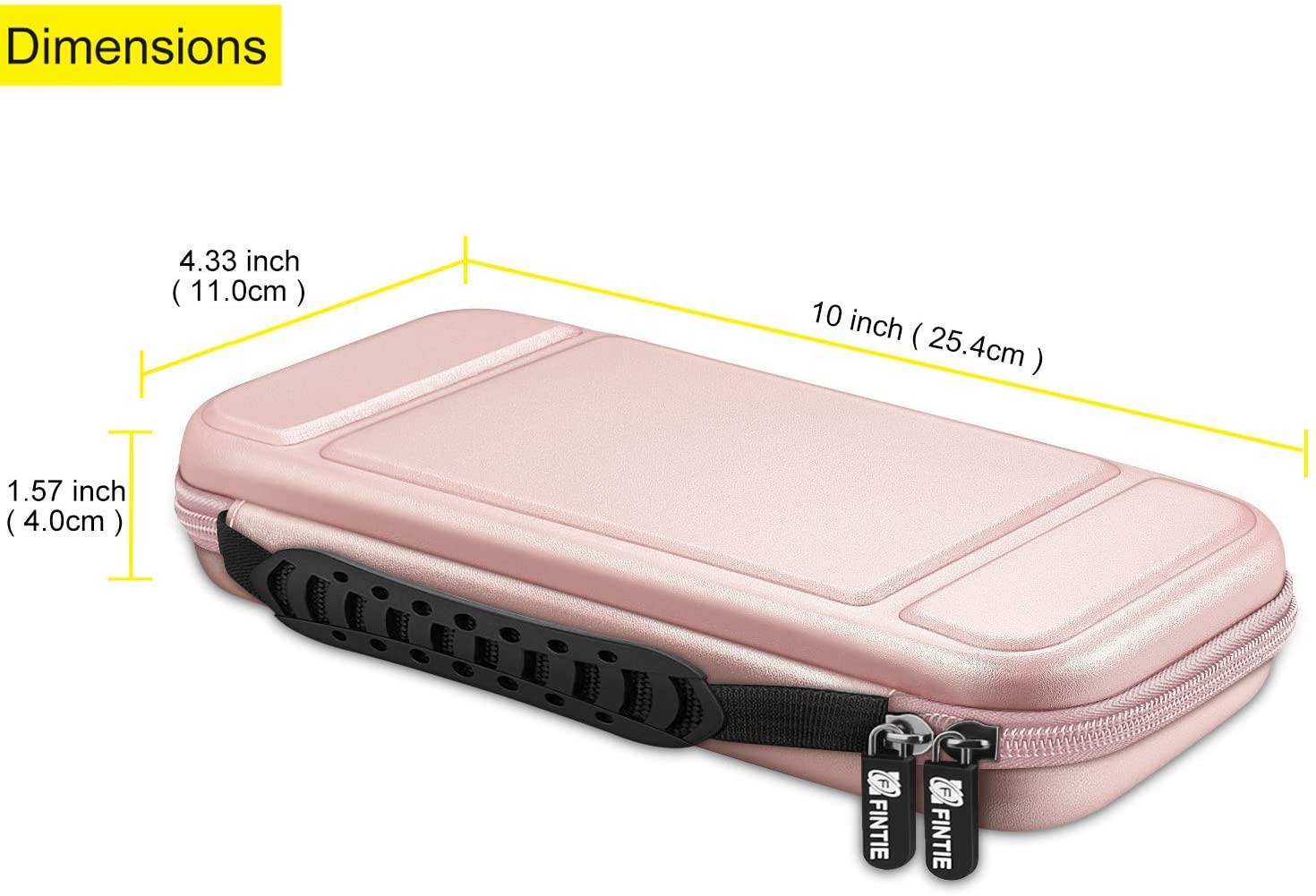 Fintie Carry Case for Nintendo Switch - [Shockproof] Hard Shell Protective Cover Travel Bag w/10 Game Card Slots - JOY2ESpree