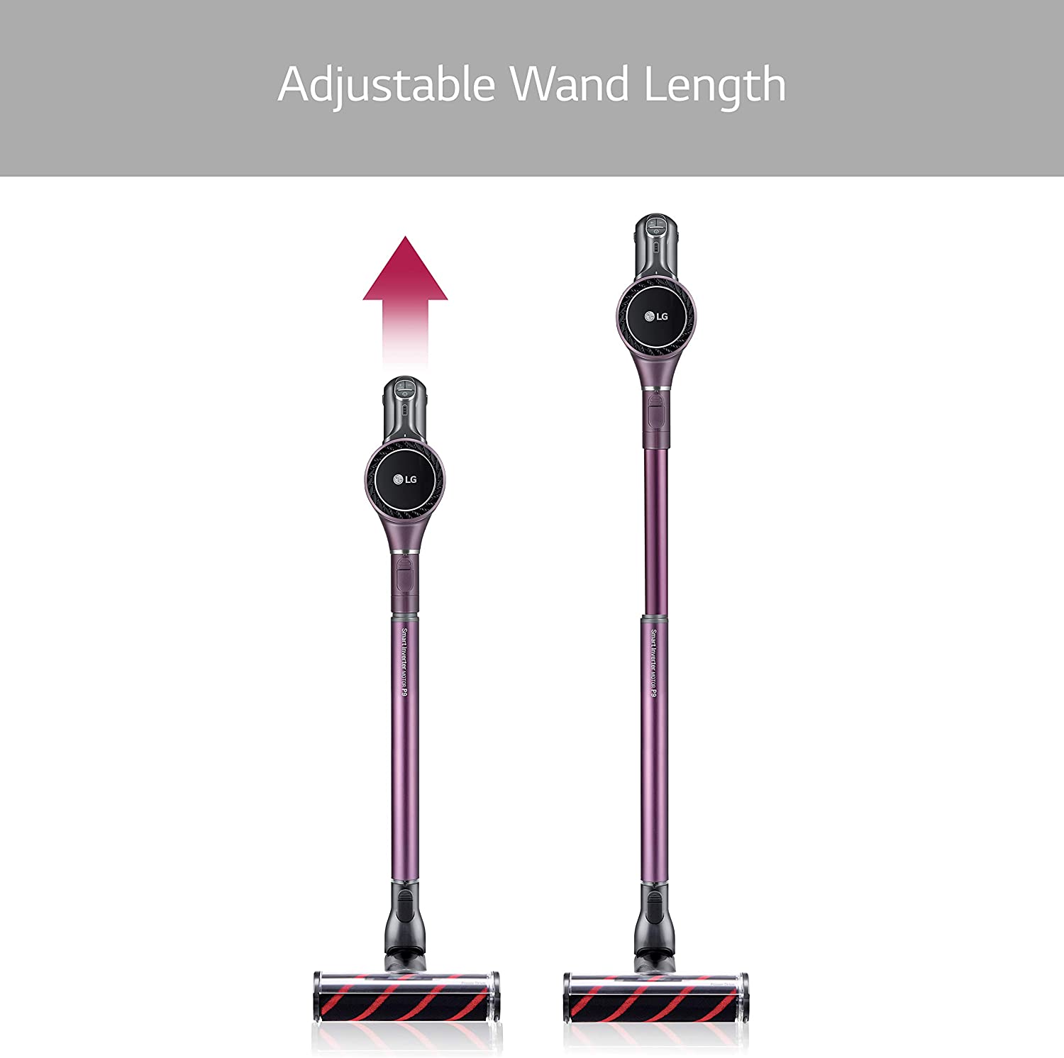 LG Cordzero A9 Ultimate, Two Batteries, for Hard-Floor, Carpet, Mattress, Car (A907GMS) Cordless Stick Vacuum, Matte Grey - JOY2ESpree
