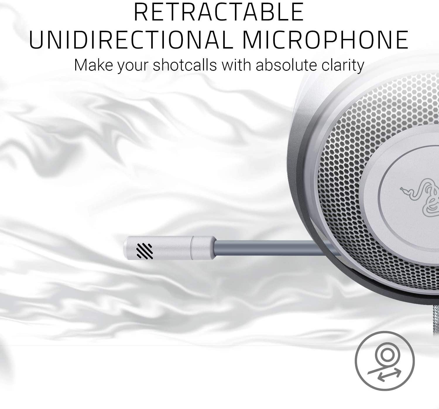 Razer Kraken Gaming Headset: Lightweight Aluminum Frame, Retractable Noise Isolating Microphone - JOY2ESpree