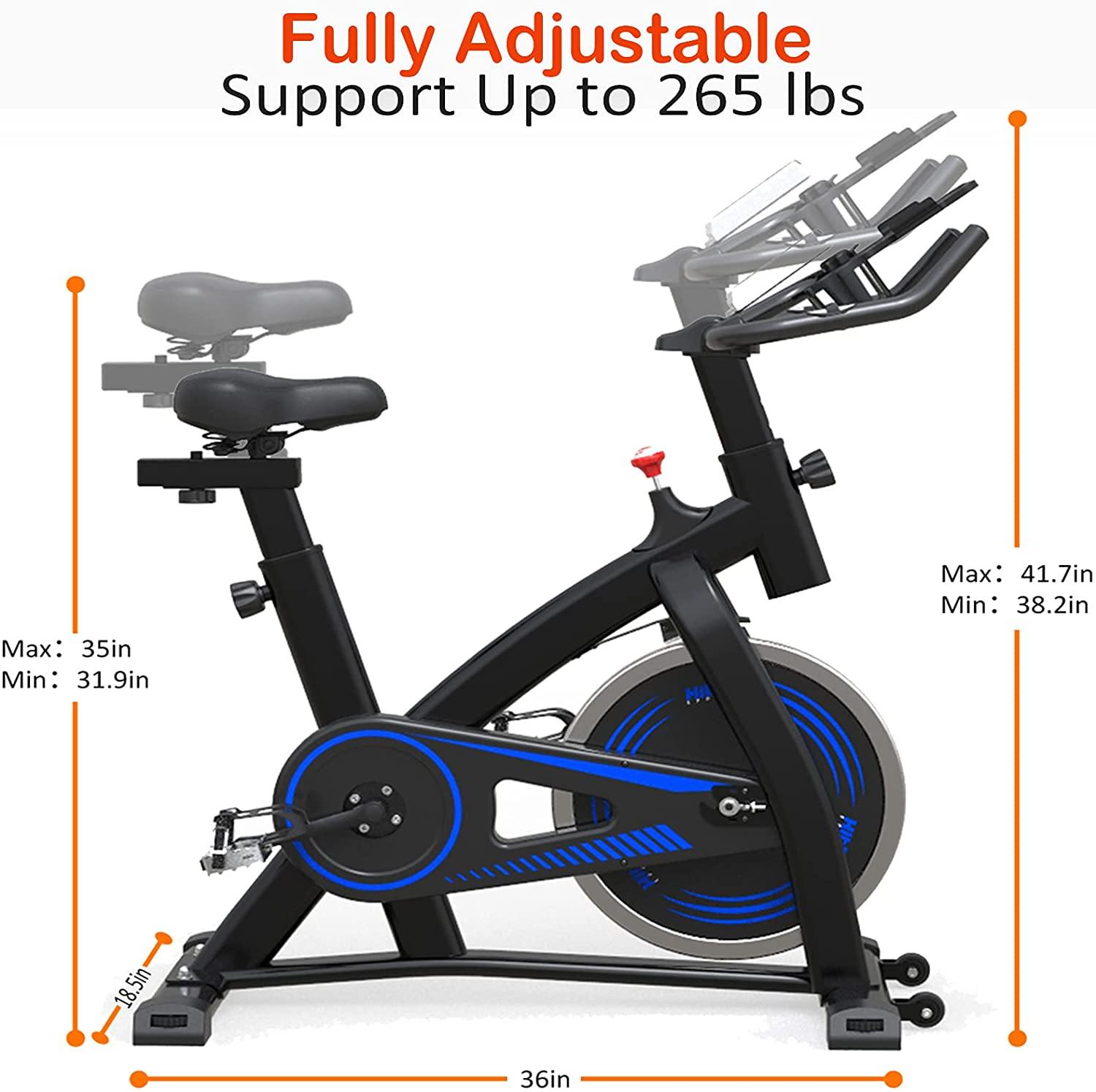 Hitosport Indoor Cycling Bike Stationary, Exercise Bike for Home with LCD Monitor for Home Gym Cardio Workout Bike - JOY2ESpree