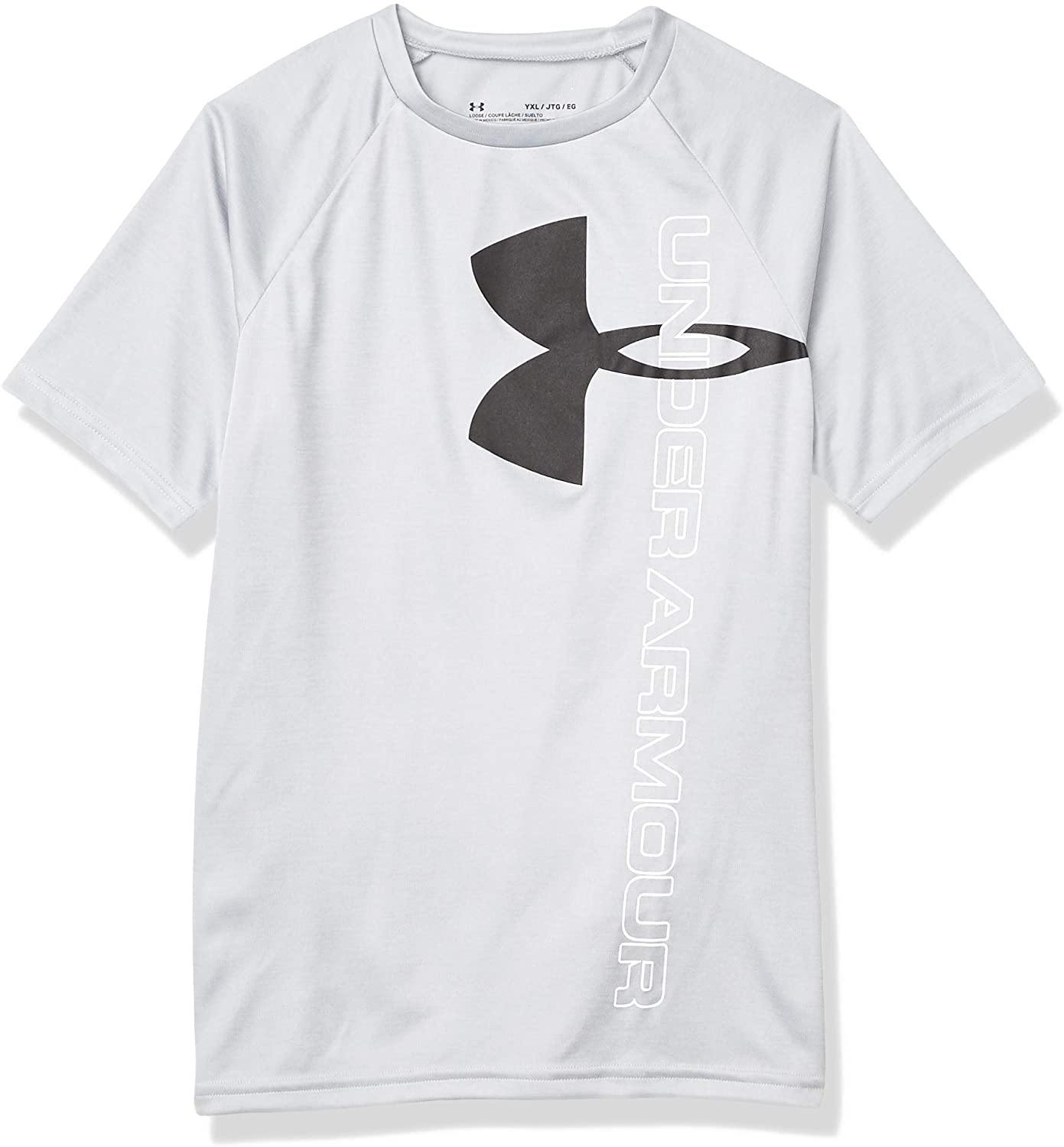 Under Armour Boys' Tech Split Logo Hybrid T-Shirt - JOY2ESpree
