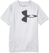
                        
                          Load image into Gallery viewer, Under Armour Boys' Tech Split Logo Hybrid T-Shirt - JOY2ESpree
                        
                      