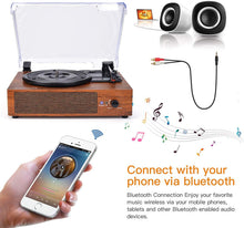 
                        
                          將圖片載入圖庫檢視器 Vinyl Record Player with Speakers Wireless Turntables - JOY2ESpree
                        
                      