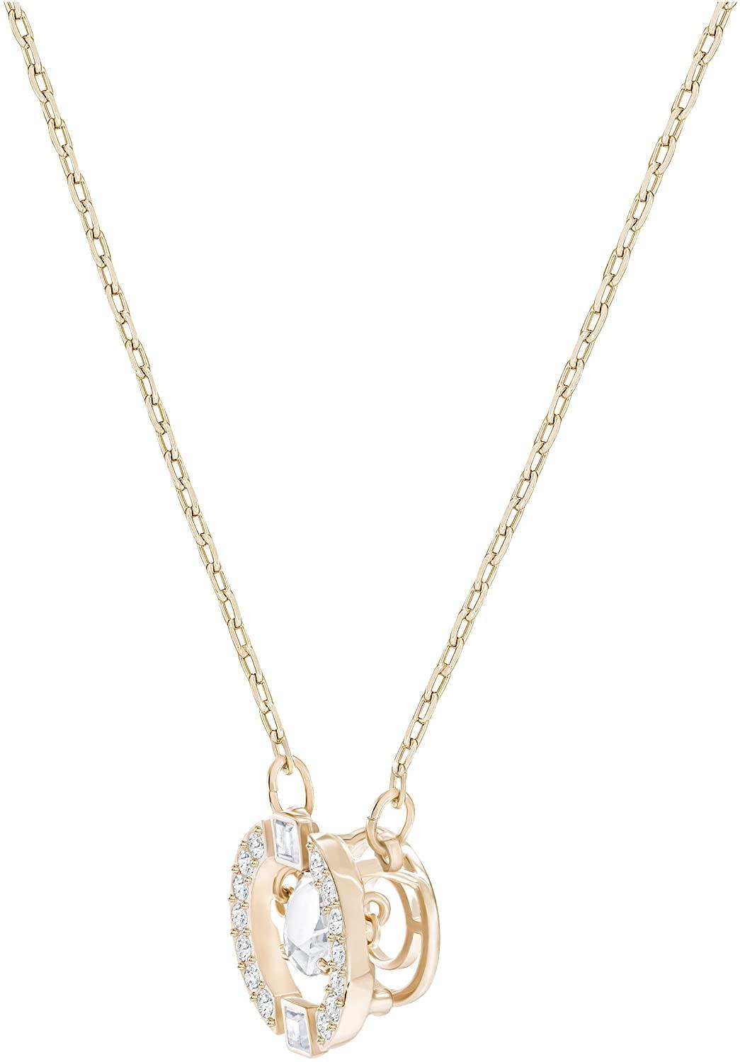 SWAROVSKI Women's Sparking Dance Crystal Jewelry Collection, Rose Gold Tone Finish - JOY2ESpree