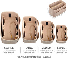 
                        
                          將圖片載入圖庫檢視器 Vercord Felt Organizer Insert for Purse Handbag Tote Bag in Bag Inside Shaper Divider Neo Beige Small
                        
                      