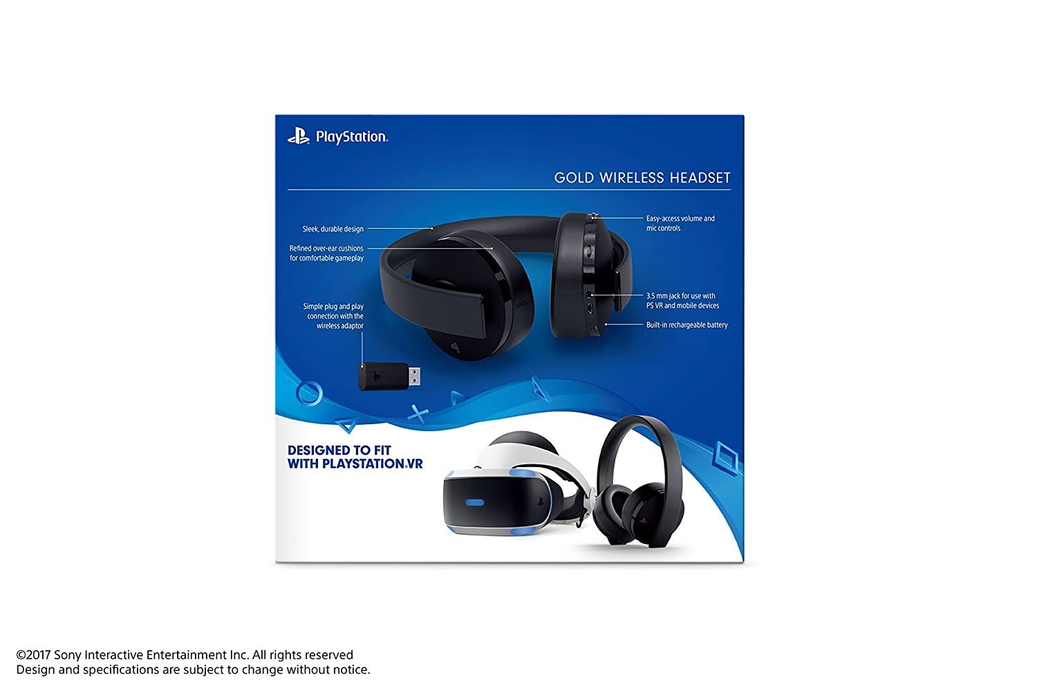 PlayStation Gold Wireless Headset - PlayStation 4 - JOY2ESpree