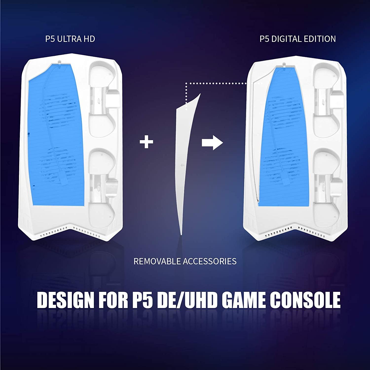 PS5 Cooling Fan, PS5 Cooler, Vertical Stand for Playstation 5 Digital Edition & Ultra HD Game Console - JOY2ESpree