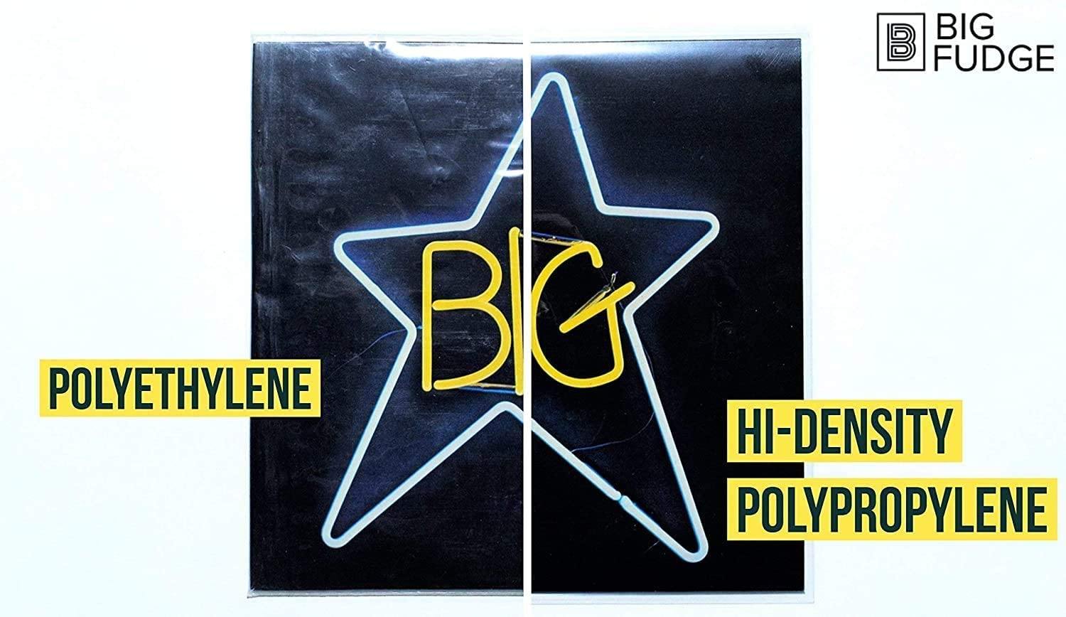 Big Fudge 50x Vinyl Record Outer Sleeves 12" LP | Durable & Wrinkle-Free - JOY2ESpree